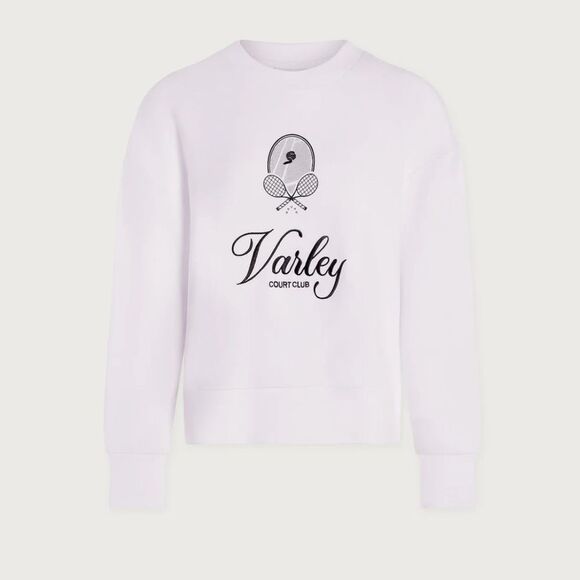 NWT VARLEY Logo Court Club Crewneck Sweatshirt - Picture 5 of 14